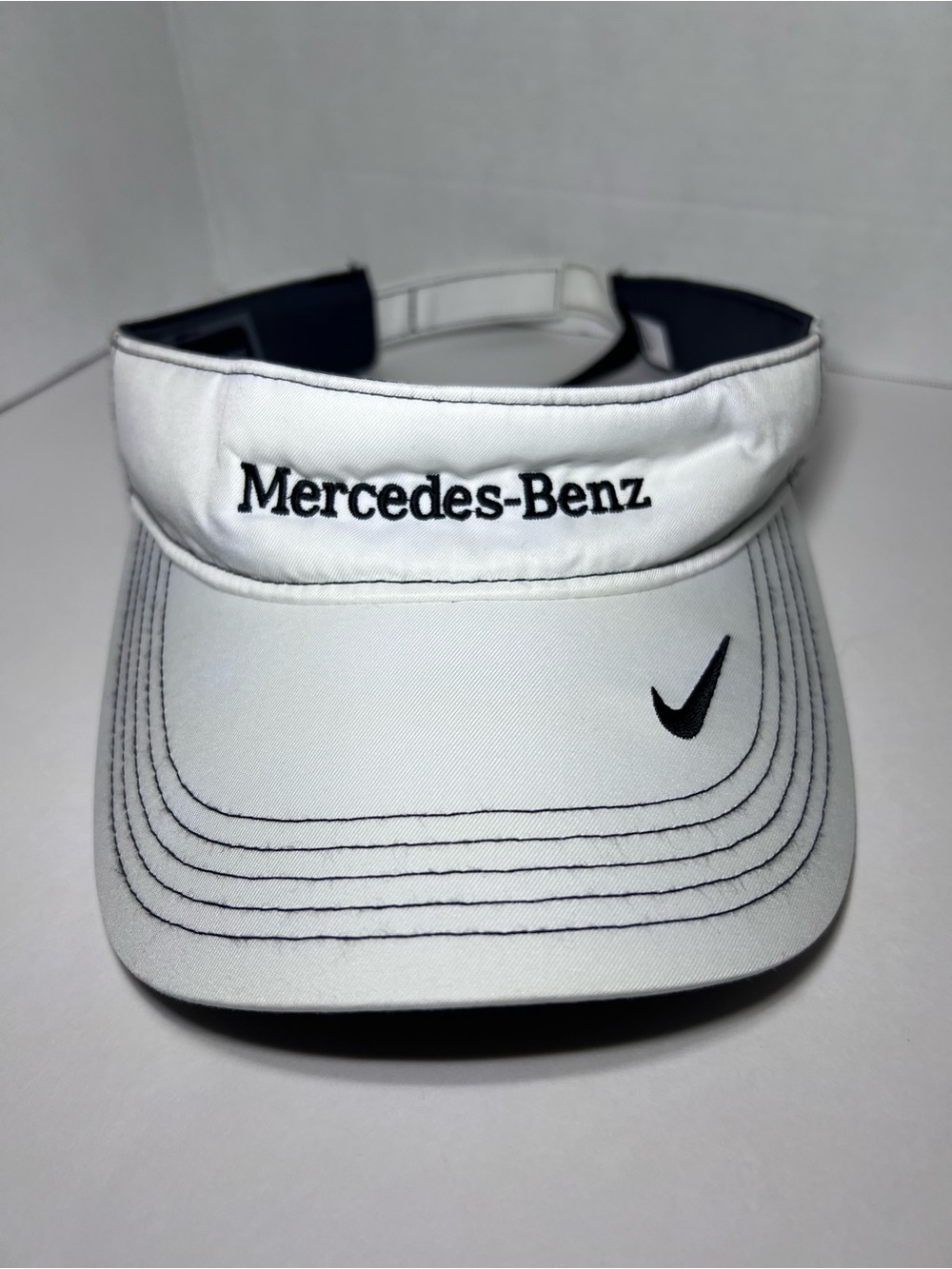 Mercedes-Benz Nike Dri-FIT Hat Cap Visor White Swoosh